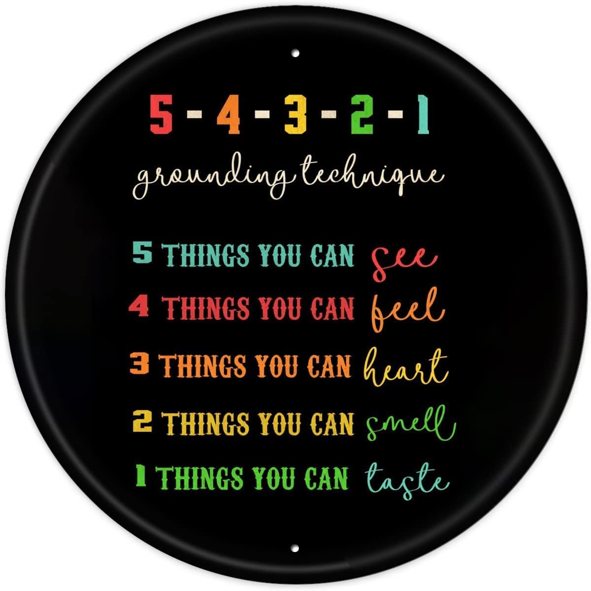 5-4-3-2-1 Grounding technique visual guide